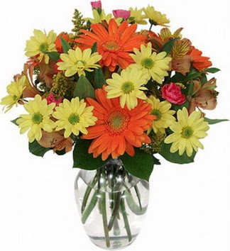  Aydın hediye sevgilime hediye çiçek  vazo içerisinde karışık mevsim çiçekleri
