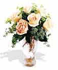  Aydın çiçek siparişi sitesi  6 adet sari gül ve cam vazo