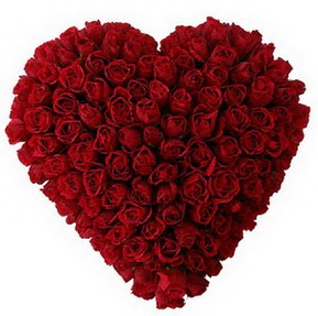 Aydın çiçekçi mağazası  muhteşem kırmızı güllerden kalp çiçeği