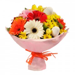 Karışık mevsim buketi Mevsimsel çiçek  Aydın internetten çiçek siparişi 