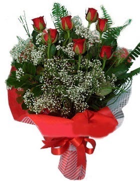 7 kırmızı gül buketi  Aydın çiçek servisi , çiçekçi adresleri 
