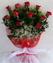 11 adet kırmızı gülden görsel çiçek  Aydın çiçek satışı 